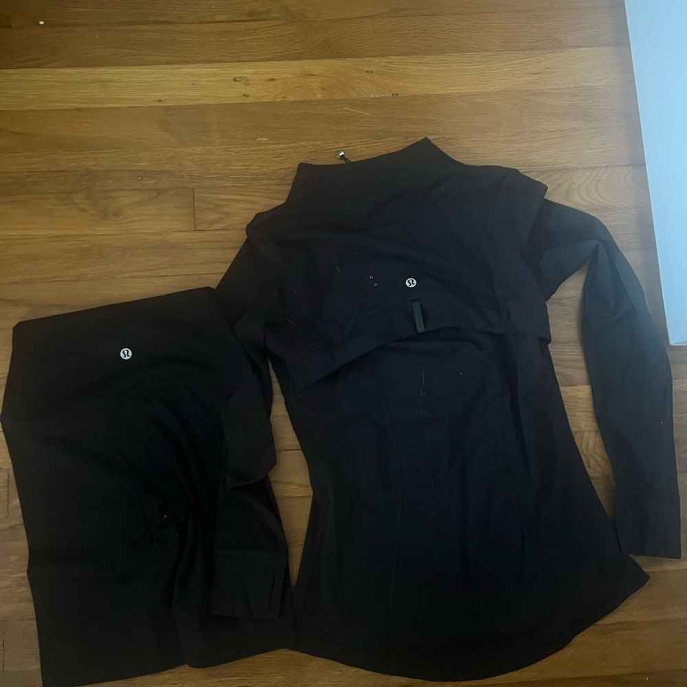 Lululemon define jacket and shorts